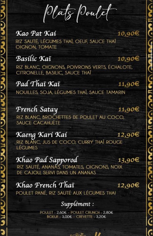 French Thaï - Menu Image 1
